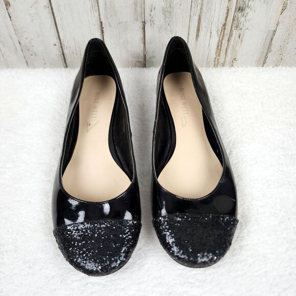 Nine West Lucille Black Flats Size 7 - Picture 9 of 10